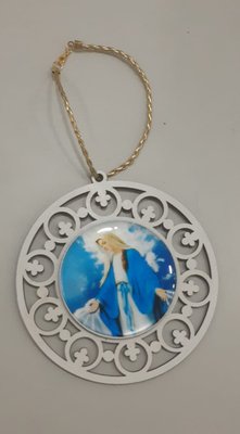 Mandala com Imagem Resinada - N. S. DAS GRAÇAS -