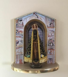 Capela de Mesa Basílica para Imagem de 20 cm -