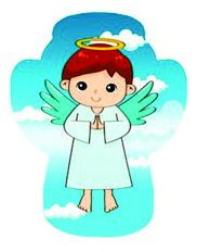 Nana-Neném - Anjo da Guarda-Oração no Verso (azul) -