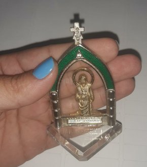 Pedestal Acrílico Arco Colorido " São Judas Tadeu "