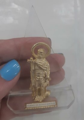 Pedestal Acrílico Triângulo " Santo Expedito "