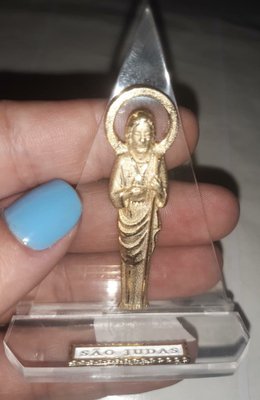 Pedestal Acrílico Triângulo " São Judas Tadeu"