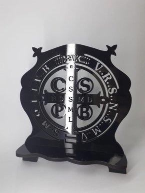 Porta Bíblia Grande em MDF - São Bento -