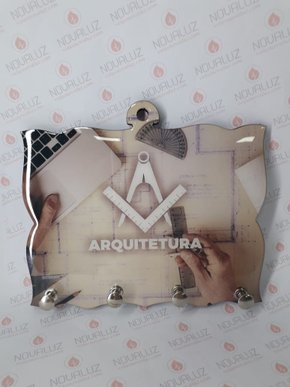 Porta Chaves 4 Pinos Resinado - Arquitetura -