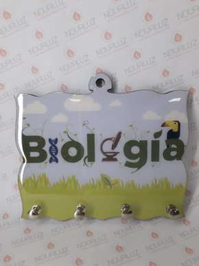 Porta Chaves 4 Pinos Resinado - Biologia -