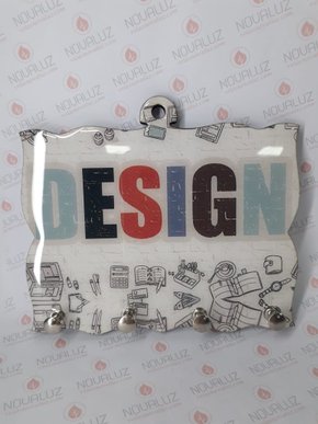 Porta Chaves 4 Pinos Resinado - Design -