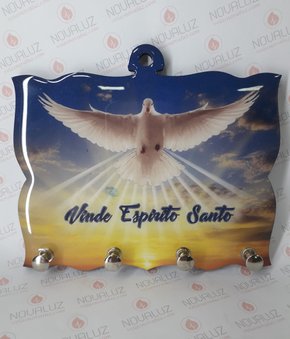 Porta Chaves 4 Pinos Resinado - Dívino Espírito Santo -