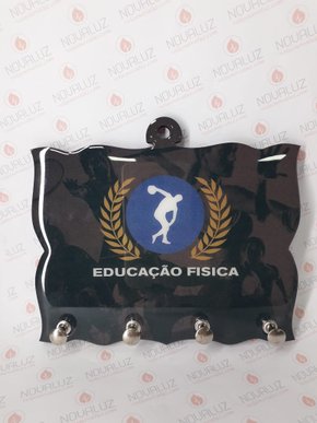 Porta Chaves 4 Pinos Resinado - Educação Física -