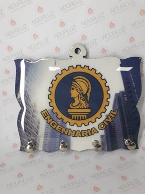 Porta Chaves 4 Pinos Resinado - Engenharia Civil -