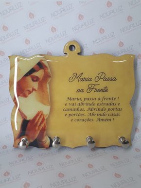 Porta Chaves 4 Pinos Resinado - Maria Passa á Frente -
