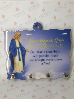 Porta Chaves 4 Pinos Resinado - N. S. das Graças -