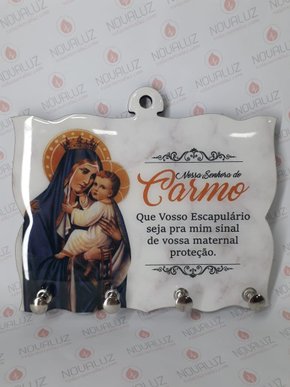 Porta Chaves 4 Pinos Resinado - N. S. do Carmo -