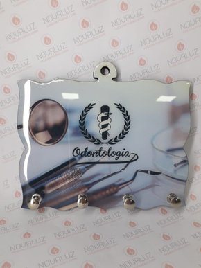 Porta Chaves 4 Pinos Resinado - Odontologia -