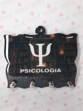 Porta Chaves 4 Pinos Resinado - Psicologia -