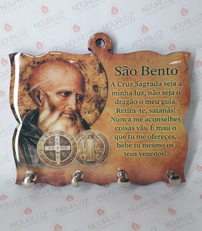 Porta Chaves 4 Pinos Resinado - São Bento -