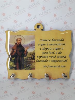 Porta Chaves 4 Pinos Resinado - São Francisco -