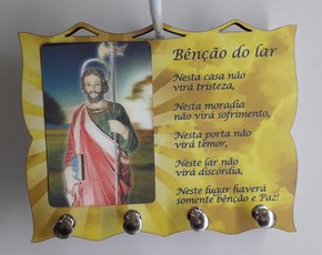 Porta Chaves com Imagem 3D - São Judas Tadeu -