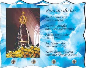 Porta Chaves com Imagem 3D - N. S. Aparecida -