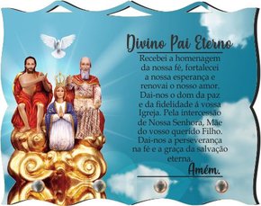 Porta Chaves com Imagem Fotográfica - Divino Pai Eterno -