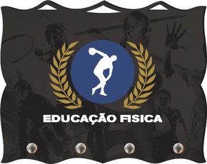 Porta Chaves com Imagem Fotográfica - Educação Física -