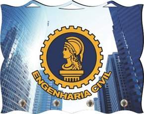 Porta Chaves com Imagem Fotográfica - Engenharia Civil -