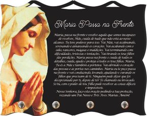 Porta Chaves com Imagem Fotográfica - Maria Passa á Frente -