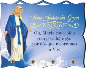 Porta Chaves com Imagem Fotográfica - N. S. das Graças -
