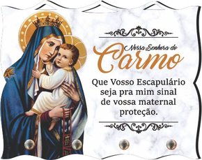 Porta Chaves com Imagem Fotográfica - N. S. do Carmo -