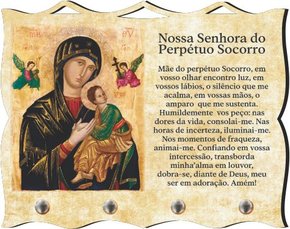 Porta Chaves com Imagem Fotográfica - N. S. Perpétuo Socorro -