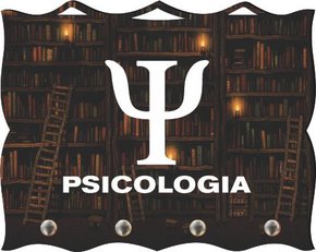 Porta Chaves com Imagem Fotográfica - Psicologia -