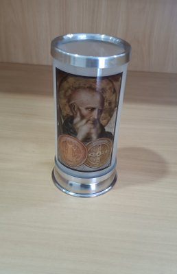 Porta Vela  com Imagem Colorida - São Bento -