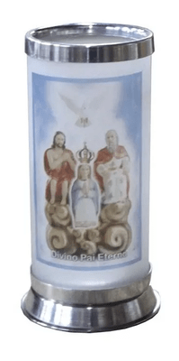 Porta Vela  com Imagem Colorida - Divino Pai Eterno -