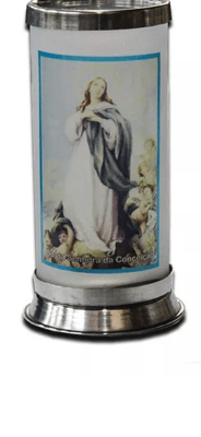 Porta Vela  com Imagem Colorida - N. S. da Conceição -