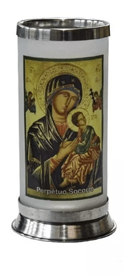 Porta Vela  com Imagem Colorida - N. S. Perpétuo Socorro -
