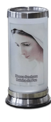 Porta Vela  com Imagem Colorida - N. S. Rainha da Paz -