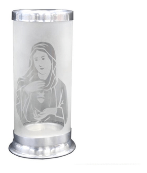 Porta Vela - Imaculado Coração de Maria - Vazado -