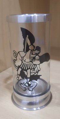 Porta Vela Transparente Adesivado São Miguel -