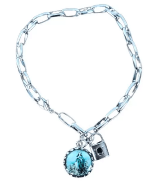 Pulseira Cadeado Nossa Senhora da Conceição -