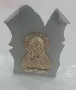 Quadrinho de Mesa Pergaminho " Imaculado Coração de Maria "