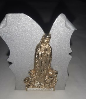 Quadrinho de Mesa Pergaminho " N. S. de Fátima "