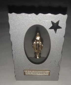 Quadrinho de Mesa Reto Vazado " N. S. das Graças "