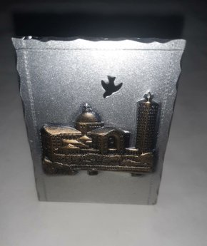 Quadrinho Mesa Reto Estampado " Basílica "