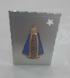 Quadrinho Mesa Reto Estampado " N. S. Aparecida "- Pequeno -