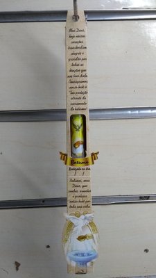 Relicário - Batismo - Vela Torneada