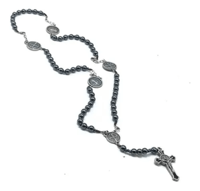 Terço da União Hematita - 8mm -