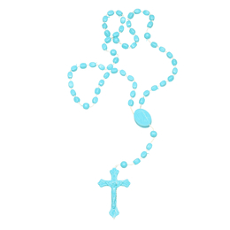 Terço de Plástico Injetado 4mm com 12 -