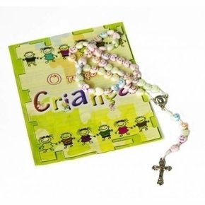 Terço Infantil - Coração Sorriso no Cordão -