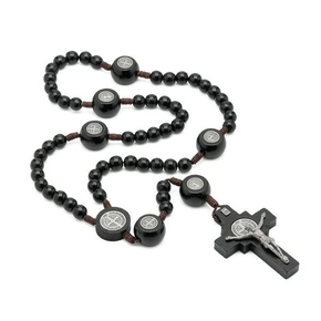 Terço no Cordão - Medalha de São Bento nos entremeios -