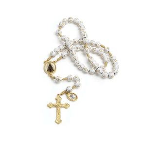 Terço Nossa Senhora Aparecida - Dourado/Cordão -