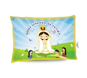 Travesseiro Nossa Senhora de Fátima - Aromatizado  Chá de Camomila -